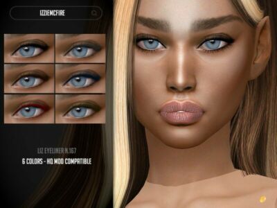 IMF LIZ Eyeliner N.167 By Izziemcfire Sims 4 CC