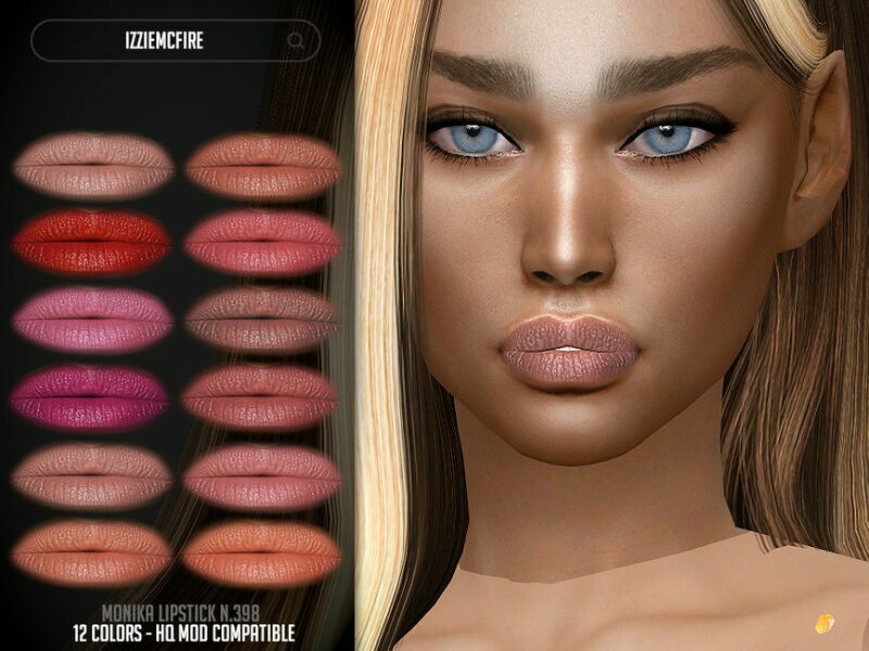 IMF Monika Lipstick N.398 By Izziemcfire Sims 4 CC