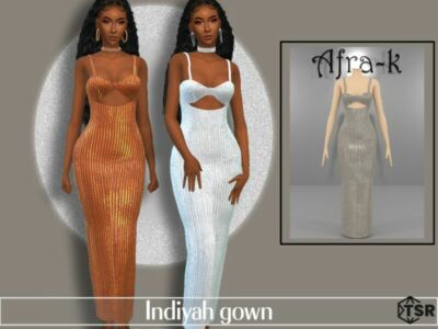 Indiyah Gown By Akaysims Sims 4 CC