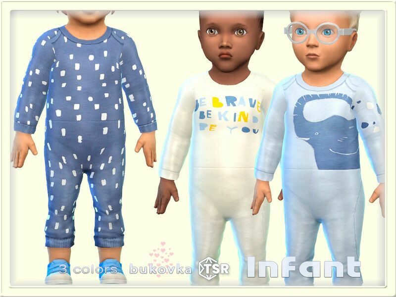 Infant Kombidress By Bukovka Sims 4 CC