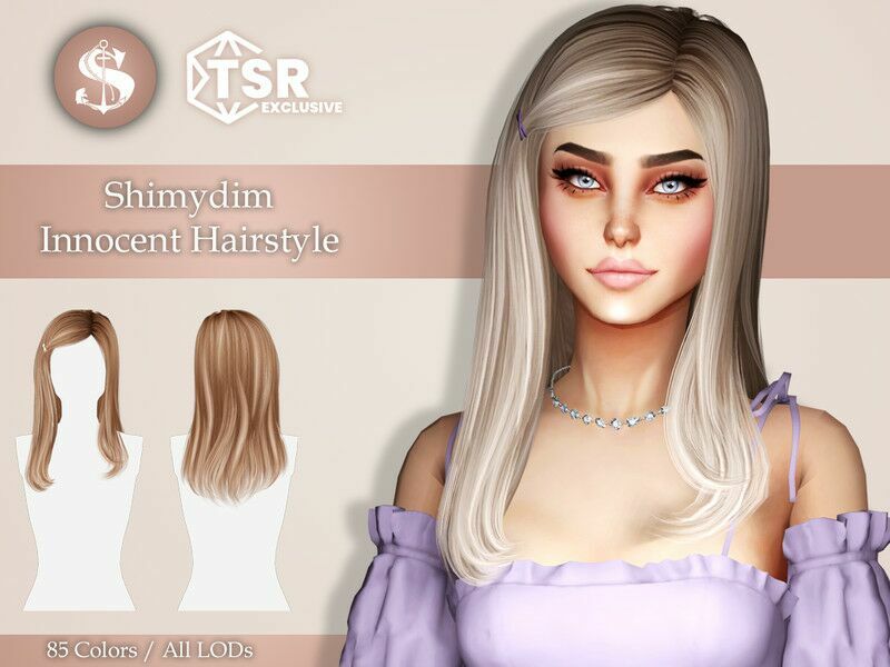 Innocent Hairstyle Sims 4 CC