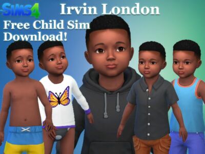 Irvin London Free Toddler SIM Download By VTK Sims 4 CC