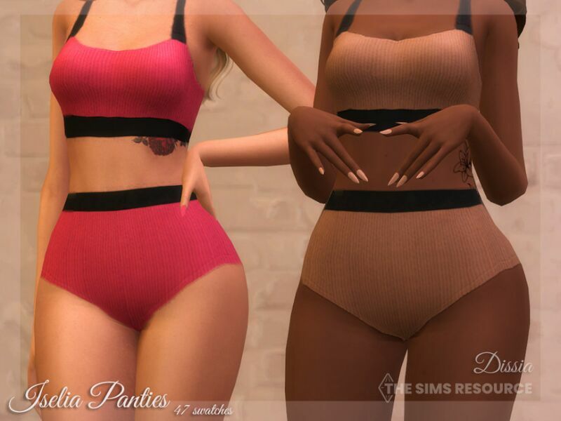 Iselia Panties By Dissia Sims 4 CC