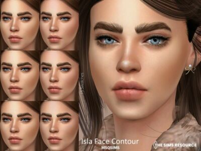 Isla Face Contour By Msqsims Sims 4 CC