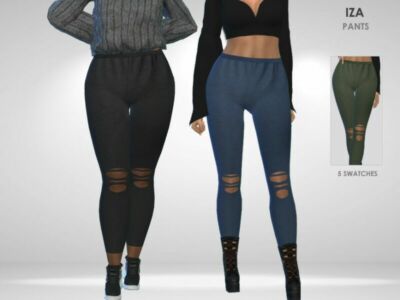 IZA Pants By Puresim Sims 4 CC