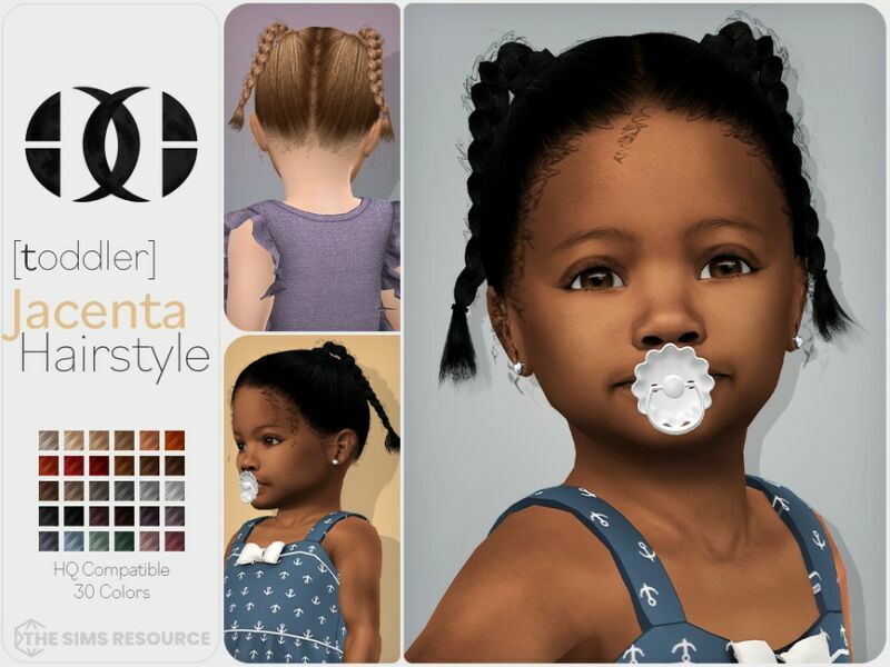 Jacenta Hairstyle [Toddler] By Darknightt Sims 4 CC