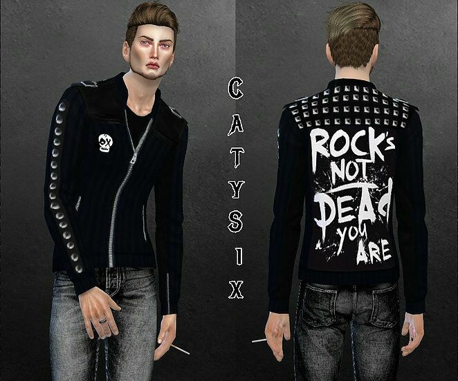 sims 4 cc jackets bands misc by catysix 2