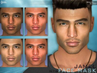 Jamel Face Mask N16 By Magichand Sims 4 CC