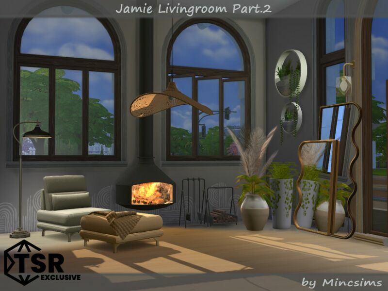 sims 4 cc jamie livingroom part 2 by mincsims 2