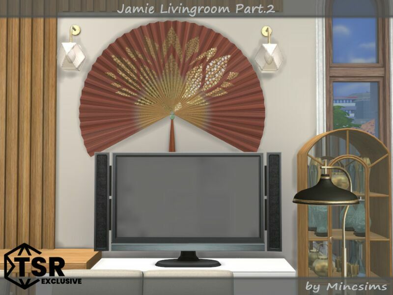 sims 4 cc jamie livingroom part 2 by mincsims 6