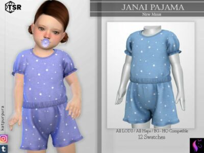 Janai Pajama By Katpurpura Sims 4 CC