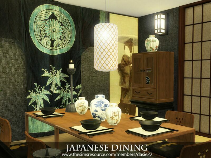 sims 4 cc japanese dining by dasie2 3