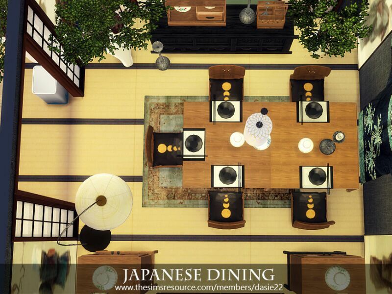 sims 4 cc japanese dining by dasie2 5