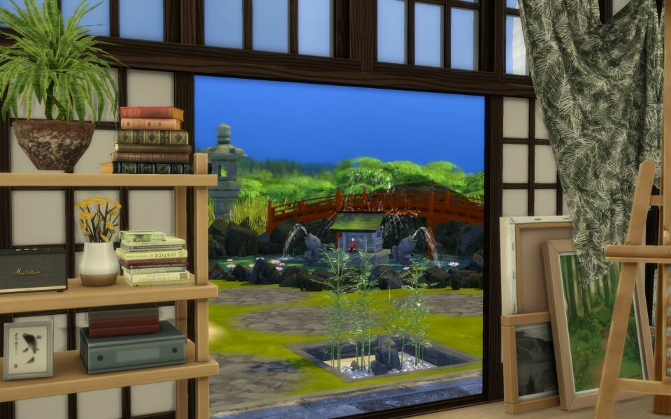 sims 4 cc japanese villa cc build by similebuilds 6