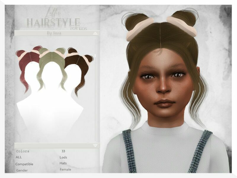 Javasims- Lillie (Child Hairstyle) By Javasims Sims 4 CC