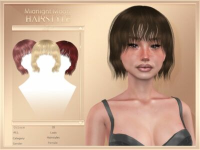 Javasims- Midnight Moon (Hairstyle) By Javasims Sims 4 CC