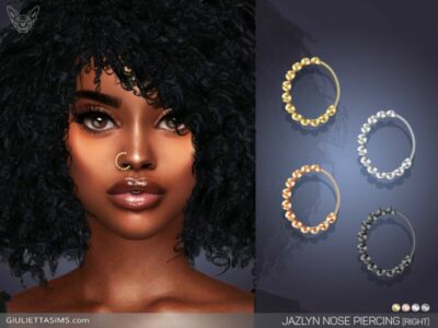 Jazlyn Nose Ring (Right Nostril) By Feyona Sims 4 CC