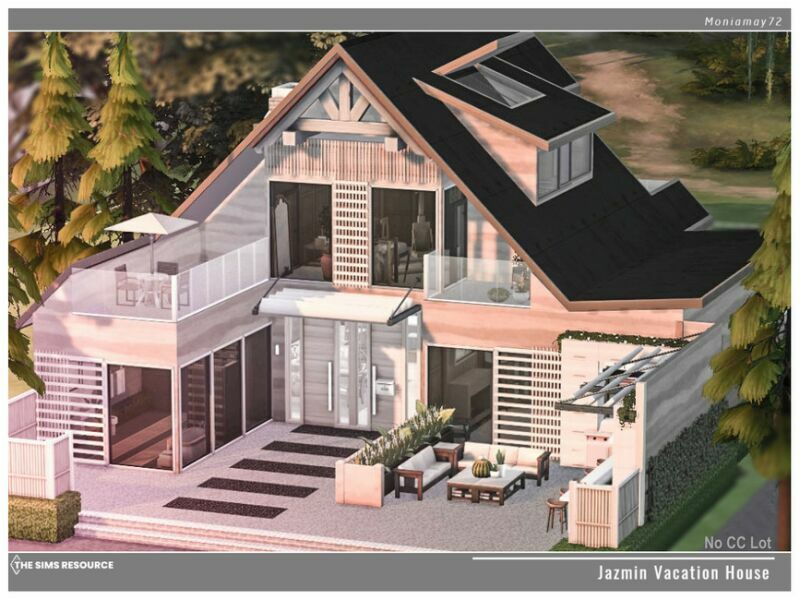 Jazmin Vacation Home NO CC By Moniamay72 Sims 4 CC