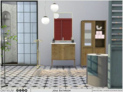 Jena Bathroom By Onyxium Sims 4 CC