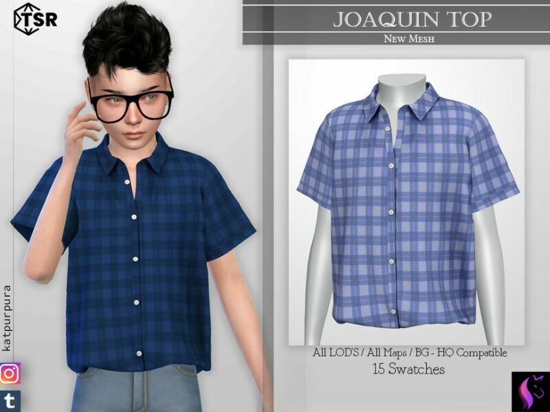 Joaquin TOP By Katpurpura Sims 4 CC