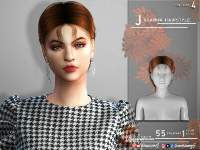 Johanna Hairstyle By Mazero5 Sims 4 CC