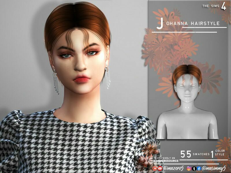 Johanna Hairstyle By Mazero5 Sims 4 CC