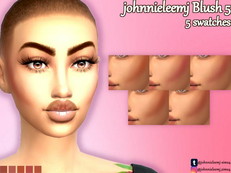 Johnnieleemj Blush 5 By Johnnieleemj Sims 4 CC