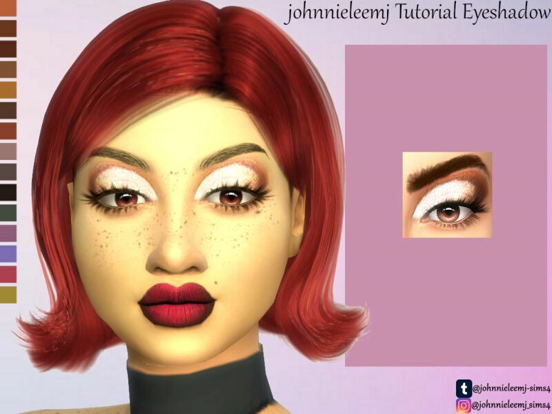 sims 4 cc johnnieleemj tutorial eyeshadow by johnnieleemj 2