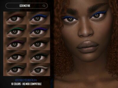 Joslynn Eyeliner N.174 By Izziemcfire Sims 4 CC