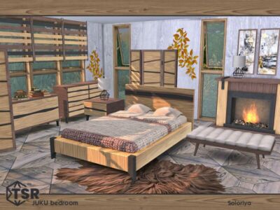 Juku Bedroom By Soloriya Sims 4 CC