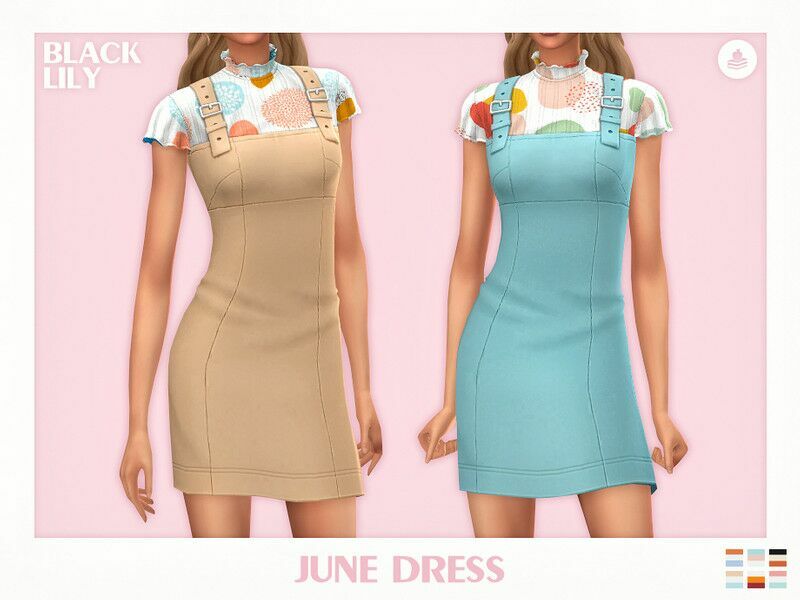 June Dress Sims 4 CC