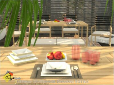 Juneau Outdoor Dining Extra By Onyxium Sims 4 CC