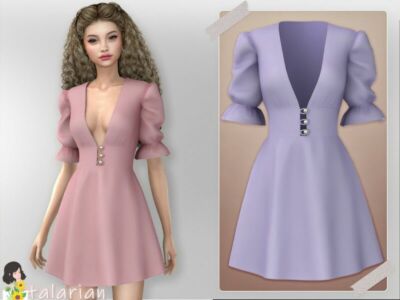 Juniper Short Dress / Everyday Sims 4 CC