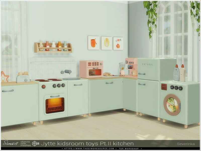 sims 4 cc jytte kidsroom toys pt ii kitchen by severinka 2