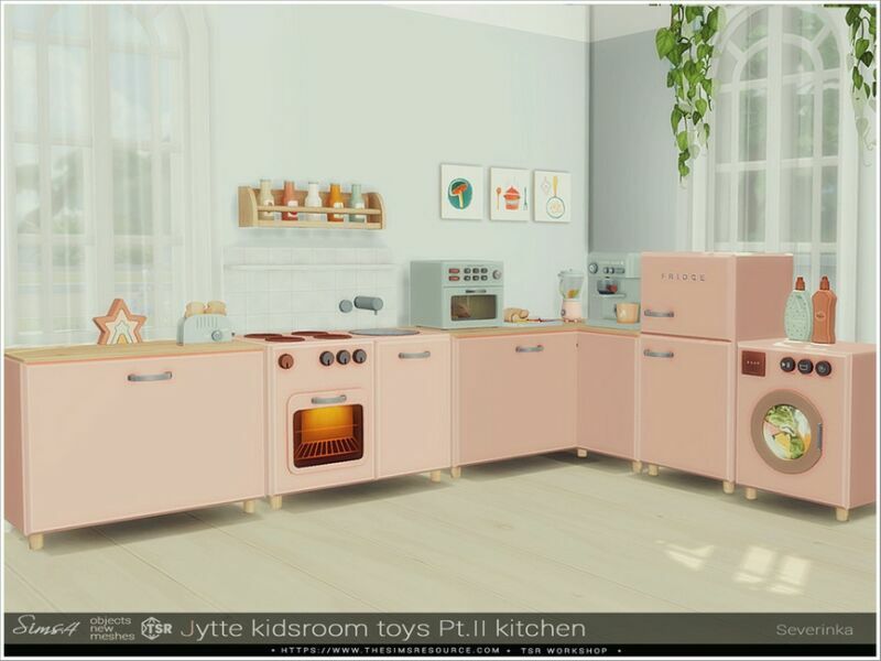 sims 4 cc jytte kidsroom toys pt ii kitchen by severinka 4