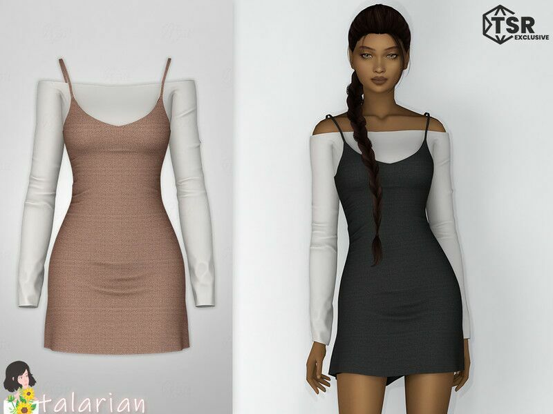 Kaia Dress By Talarian Sims 4 CC