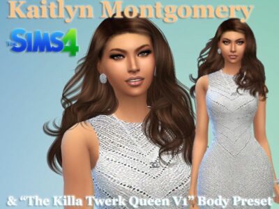 Kaitlyn Montgomery & The Killa Twerk Queen V1 Body Preset By VTK Sims 4 CC