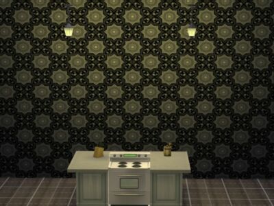 Kaleidoscope Wallpaper Sims 4 CC