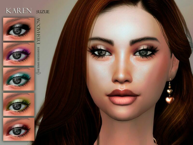 Karen Eyeshadow N32 By Suzue Sims 4 CC