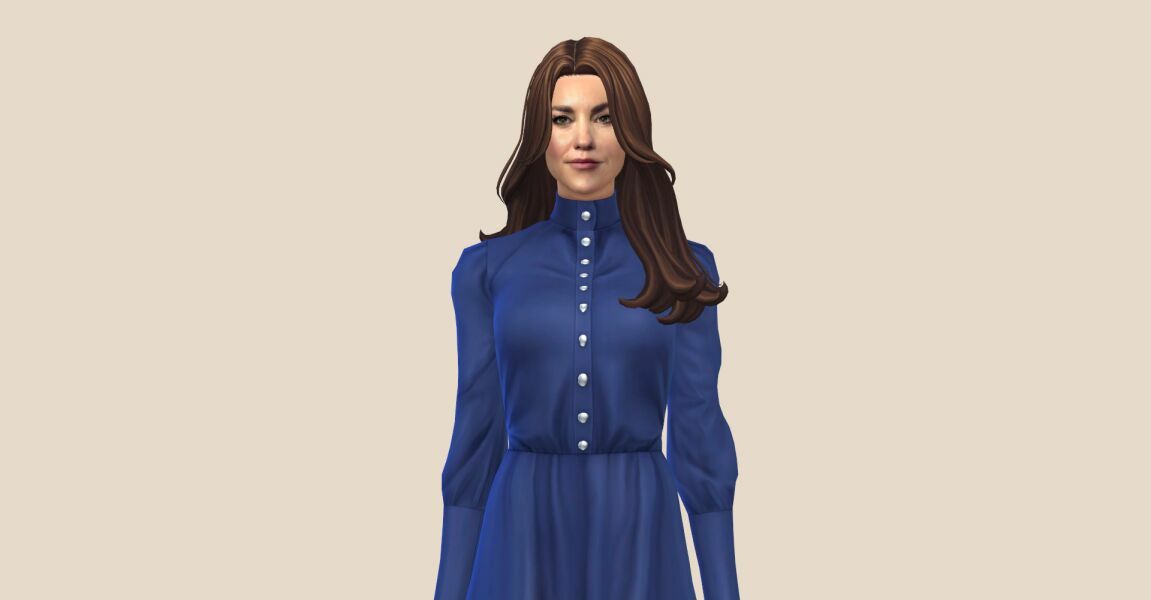 sims 4 cc kate middleton in the cctray 4