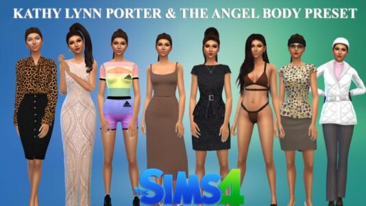 Kathy Lynn Porter & The Angel Body Preset By VTK Sims 4 CC