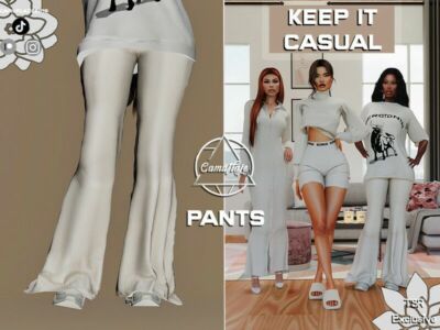 Keep IT Casual Collection – Pants Sims 4 CC