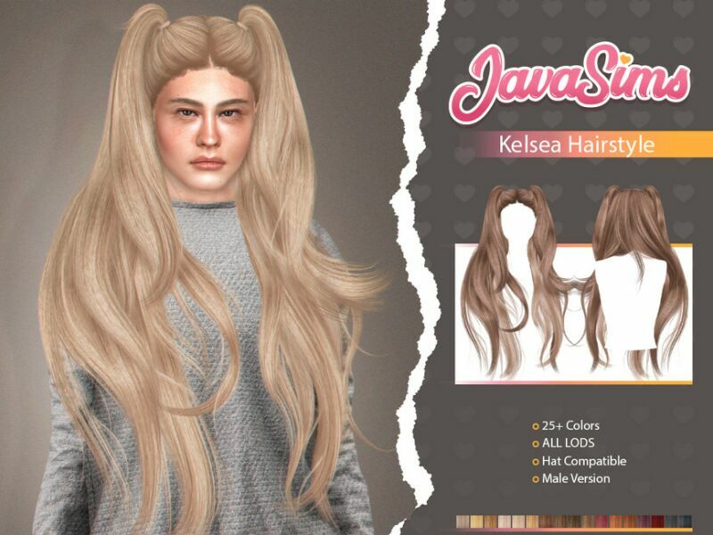 Kelsea (Male Hairstyle) By Javasims Sims 4 CC