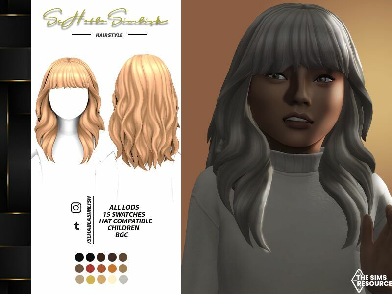 Kelsey Hairstyle (Child) By Sehablasimlish Sims 4 CC