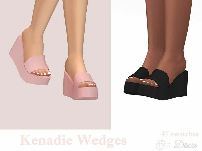 Kenadie Wedges By Dissia Sims 4 CC