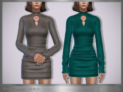 KEY Dress. By Pipco Sims 4 CC