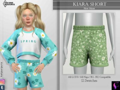 Kiara Short By Katpurpura Sims 4 CC