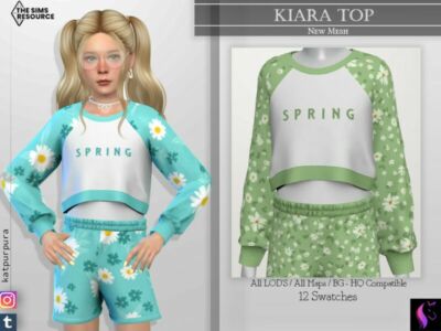 Kiara TOP By Katpurpura Sims 4 CC