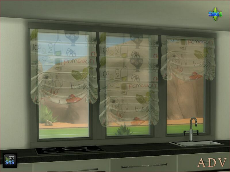 sims 4 cc kitchen curtains 2