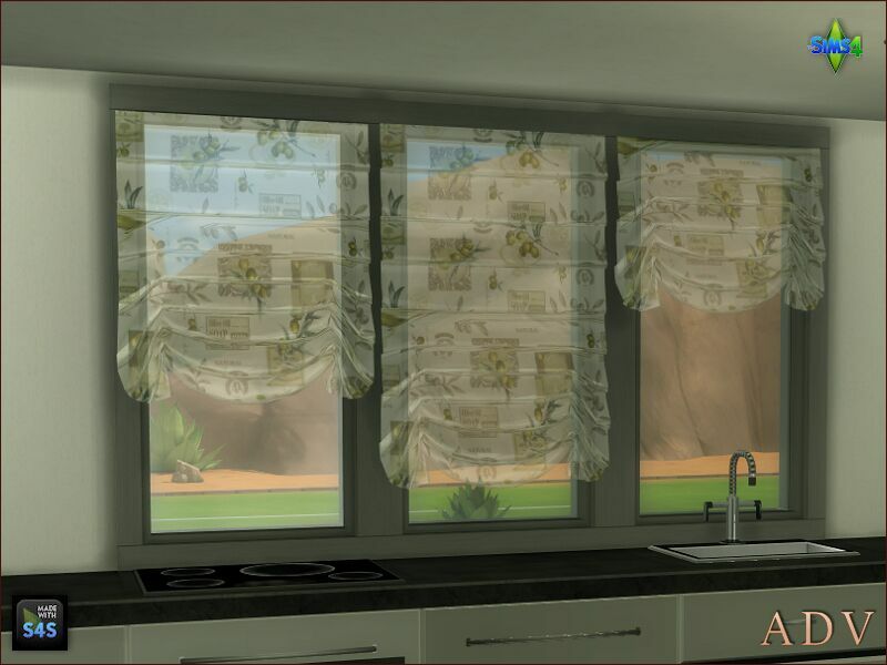 sims 4 cc kitchen curtains 6